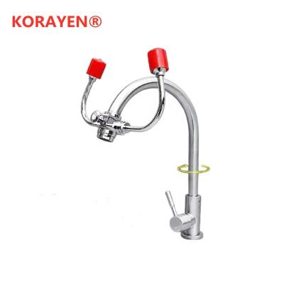 Cina China High Quality Dual Head Drench Hose Deck Mount eyewash bottle in vendita