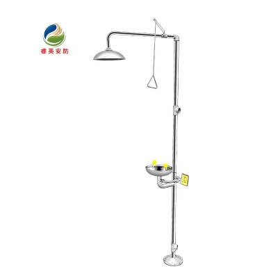 China China High Quality Stainless Steel Safety Emergency Shower Eye Wash Combination Eyewash station en venta