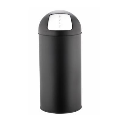 China 2021 Sustainable New Design Round Multicolor Stainless Steel 30L Top Trash Can for sale