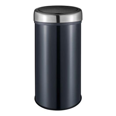 China 30 Liter Stainless Steel Sustainable Environmentally Friendly Pedal Trash Can Round Waste Bin With Pedal for sale