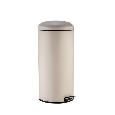 China Stage Sustainable Professional Home Use Covered Round Waste Bin Dustin Bin With Lid 30L for sale