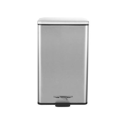 China Sustainable Specialization in Manufacture Rectangular Garbage Storage 15L Pedal Bin for sale