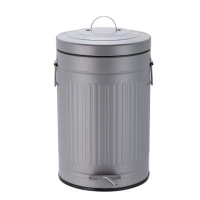 China Factory Direct Selling Viable Multiple Colors Retro Pedal 12L Trash Can for sale