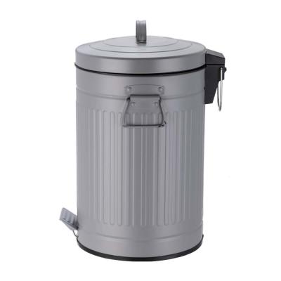 China Sustainable High Grade Kitchen Bathroom Use Animal Proof 12L Foot Pedal Trash Can Waste Bin With Lids for sale