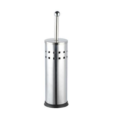 China High Precision Traditional Stainless Steel Bathroom Toilet Brush Holder Standing Black for sale