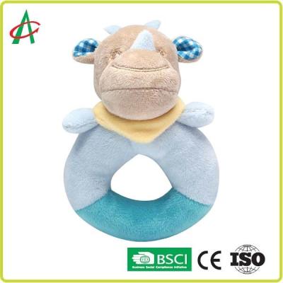 China OEM Shaky Baby Rattle , Angelber Hippopotamus Plush Toy for sale