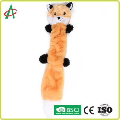 China Cuddly Durable Squeaky Dog Toys 25cm with Super Soft Fabric Material for sale