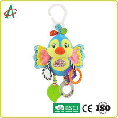 China Multifunctional Butterfly Rattle Toy With Plastic Grab ASTM Standard for sale