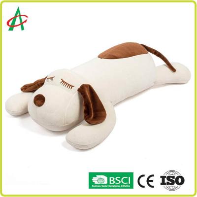 China Soft Spandex Plush Toys Pillows Dog Shaped Pillow In 17.5 X 9 Inch Size for sale