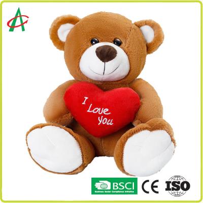 China Angelber 33cm Teddy Bear Hugging een Hart Super Zacht Veilig Materiaal 100 Te koop