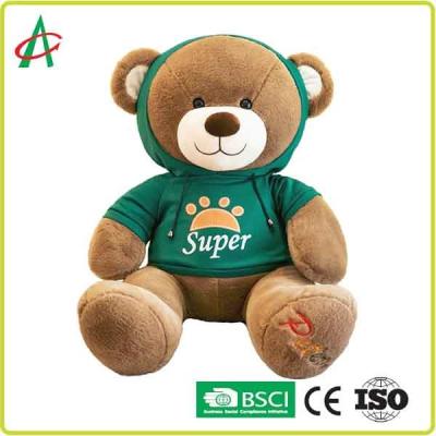 China Ce 30cm Pluche Teddy Bear Reinforced Stitching With Hoodie Te koop