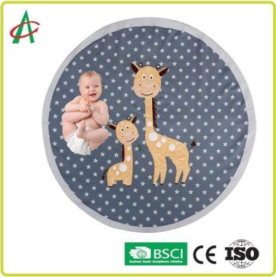 China Non Slip EN71 Washable Baby Play Mat Super Soft Textured Fabrics for sale