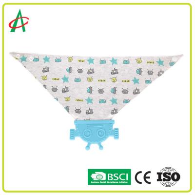 China Van de Babybandana van Ce Modern de Slabben100% Katoenen Silicium met Teether Te koop