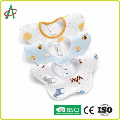 China BPA Free Newborn Baby Bibs Comfortable Cotton 360 Degree Rotation for sale