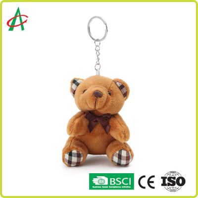 China PP Cotton Filled Mini Stuffed Bear Keychain BSCI Certificated for sale