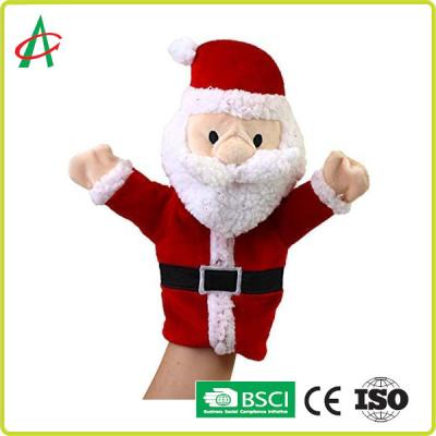 China BSCI Full Handcraft Sewing Plush Hand Puppets For Christmas for sale