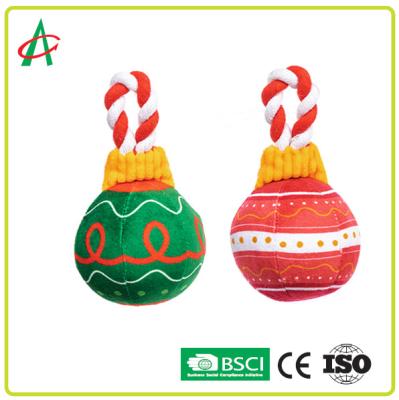 China Het wasbare Kerstmishuisdier kauwt Toy With Squeaker Machine Te koop