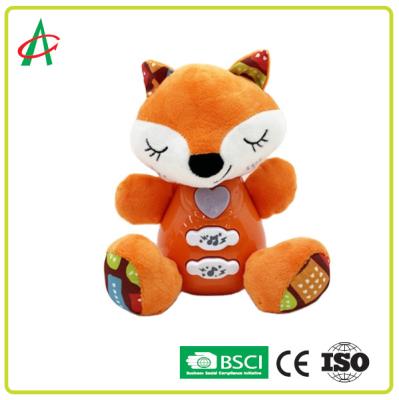 China BPA Free Fox Musical Plush Toys For Sensory Training for sale