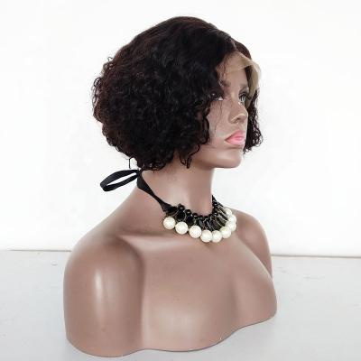 China Good Quality Soft And Smooth Chinese Human Lace Front Bob Wig, 8 Inch Short Hair Piece Left Front Lace Wig Custom Make Style For Black Women for sale