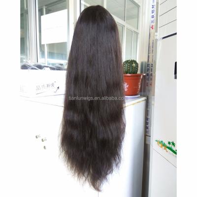 China Factory Price Wholesale Soft And Smooth 26 Inches Long Unprocessed Human Hair Lace Wig, Brazilian Lace Front Human Hair Wig For Black Women for sale