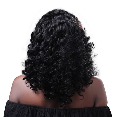 China New design quality popular monofilament pelucas deep wave natural lace front wigs for sale