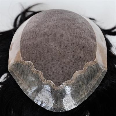 China 100% Indian Remy Human Hair Virgin Hair Toupee Wig, Hair Toupee, Hairline Toupee Natural Hair For Men for sale