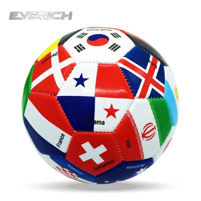 China Wholesale Hot Selling TPU/Pu/Pvc Flag International Country Flags Souvenir Football Soccer Ball for sale