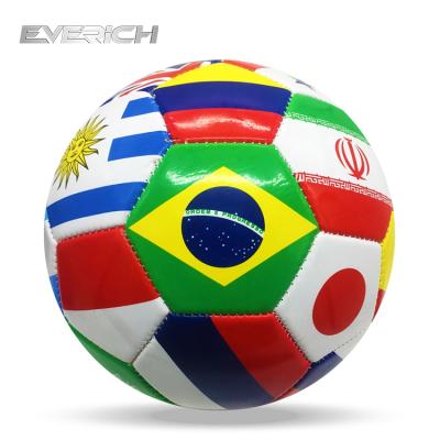 China Imported TPU/Pu/Pvc Country Flag Soccer Ball PU Sporting Goods Leather Soccer Ball for sale