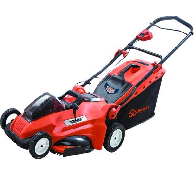 China Handle Lithium Ion Battery Electric Motor Folding Lawn Mower for sale