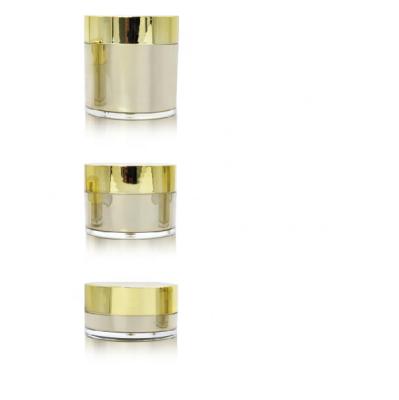 China CX-N 15g 30g 50g double wall skin care acrylic cosmetic cream jar mini acrylic cosmetic jars for sale