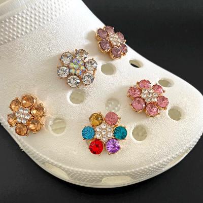 China Designer Charms Custom Diy Shoe Accessories Women Girls Color FlowerCharms Croc For Clogs Decoration for sale