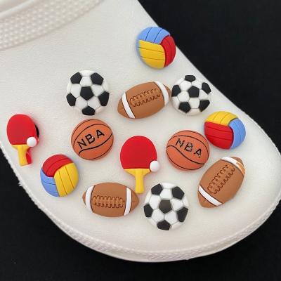 China Designer Charms 2022 New Basketball Football Croc Charms Shoe Charms Giftr Croc Shoe Decoration for sale