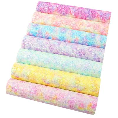 China Fine Abrasion-Resistant Glitter Faux Leather Covers Cloth For Hair Hangers Headband Head Clips Making Solid Bulk Glitter for sale