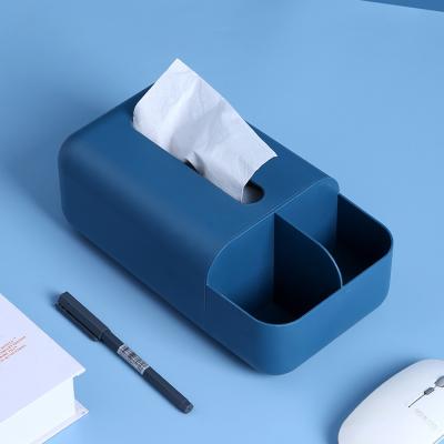 China Durable Wall Mounted Plastic Storage Box HIPS Rise Design Household Toilet Paper Tissue Holder Dustproof for sale