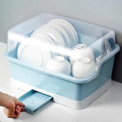 China Waterproof Small Drawer Plastic Storage Box With Lid Plastic Tableware Storage Boxes Plastic Cupboard For Tableware for sale