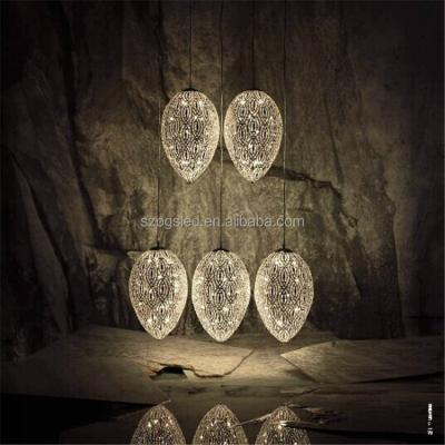 China Wholesale Modern Wedding Indoor Lighting Design G9 Lamp Crystal Pendant Light Egg Shade Modern Decoration Centerpiece Indoor Chandelier for sale