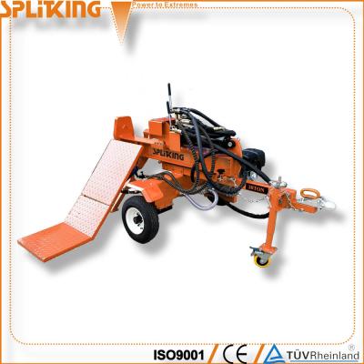 China 40Ton 15HP Gasoline Engine 5inches Ram Hydraulic Log Splitter With Split Wood Lift for sale