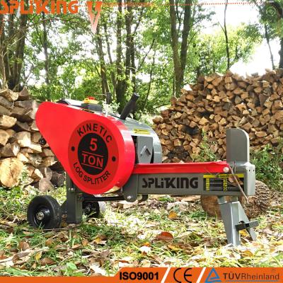 China OEM Available Split Wood Log 5Ton Electric Kinetic Splitter With 100V-230V 1600W Copper Motor for sale