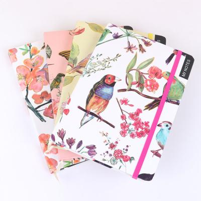 China 2022 Updated Custom Logo A5 A6 Mini Notepad Flower Retro Hardcover Mini Notebook for sale