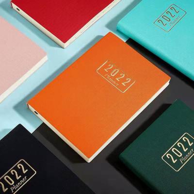 China Custom High Quality 2022 Custom Leather Planner Notebook A5/A6 Hardcover Notebook Leather Planner With Logo for sale