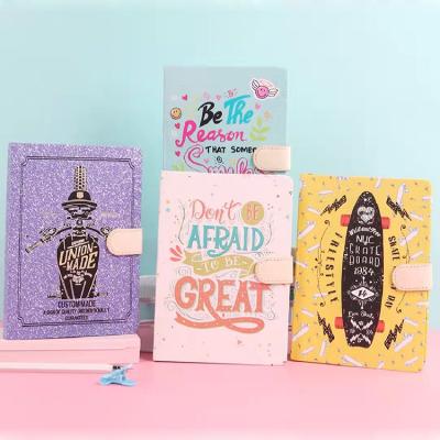 China Wholesale 2022uptodate cartoon buckle notebook school student personality cute magnetic hardcover book hardcover book spot for sale