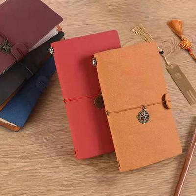 China High Quality Personalized Leather Diary Mini Hardcover Book Wholesale Customization Fashion Vintage Travel Notebook for sale