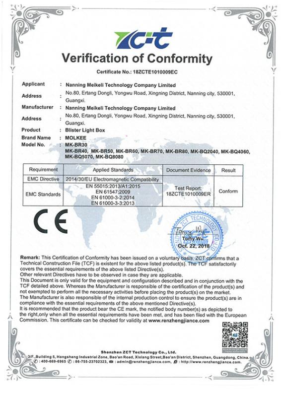 CE - Nanning Meikeli Technology Company Limited