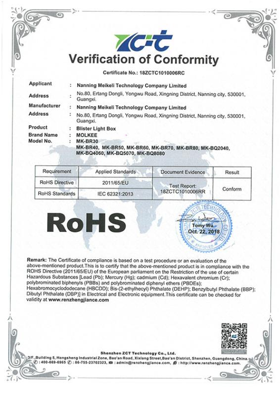 RoHS - Nanning Meikeli Technology Company Limited