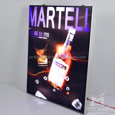 China Aluminum Dynamic Image Digital Signage Animation Advertising Light Box Advertising Animation Led Flashing Light Box for sale