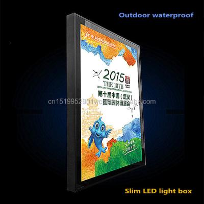 China Lockable Outdoor Waterproof Aluminum Sight LED Light Box with Lock, Lockable Outdoor Wall Mount Advertising LED Light Box for sale