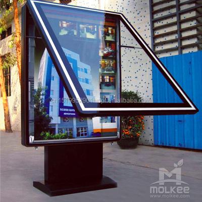 China Scrolling Advertising Poster For Display China Factory Wholesale Price Automatic Scrolling Advertising Light Box For Outdoor Advertising for sale