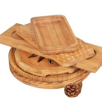 China Sustainable Household Products Customized Wholesale Special Bamboo Wood Tray For Kitchen for sale