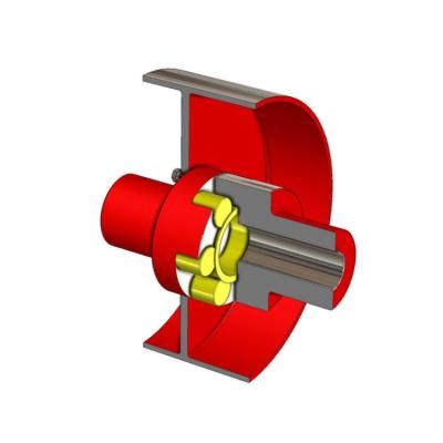 China D.MLL Chinese Building Material Stores Factories Shaft Coupling Series Plum Blossom Elastic Coupling With Brake Wheel Customization OEM Price Fluctuating for sale