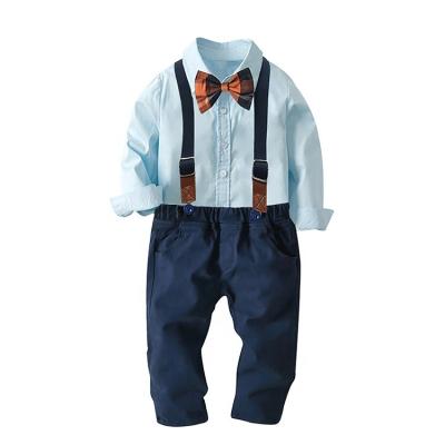 China Wholesale Children Autumn Clothes Baby Formal European and American style Shirts and pants jumpsuit autumn children's boutique clothing sets for sale